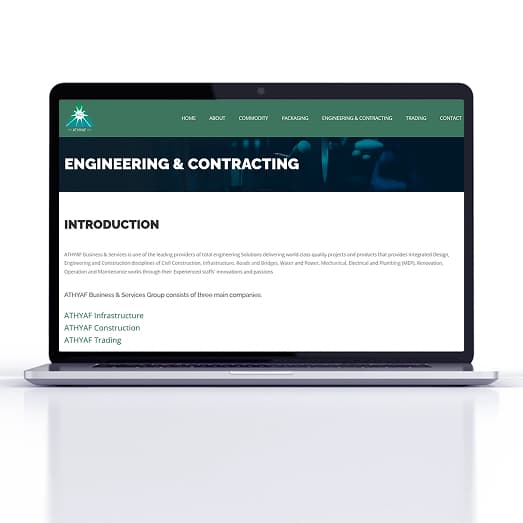 Athyaf Global — Company Website screenshot 6