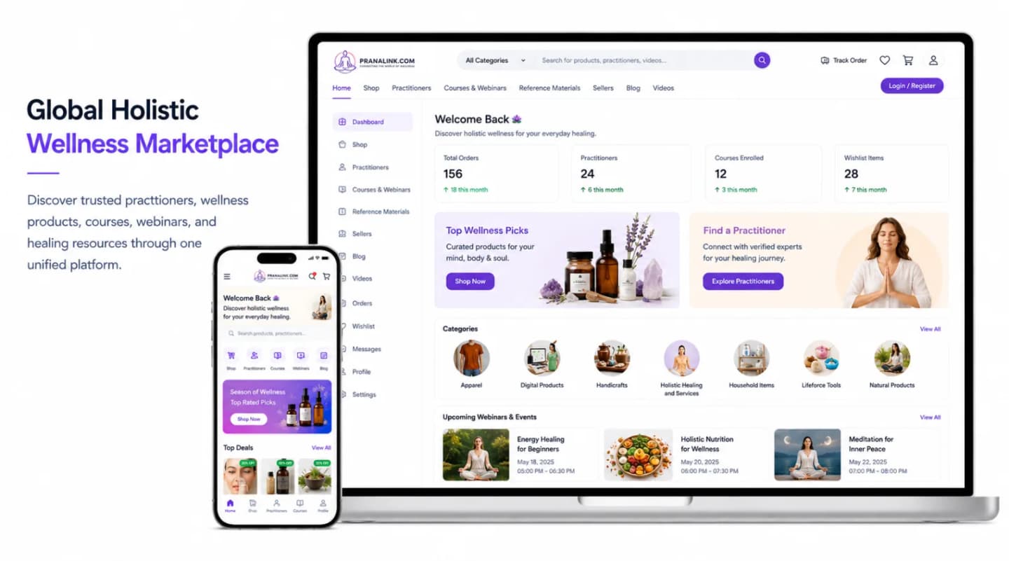 Pranalink — Wellness Marketplace screenshot 3