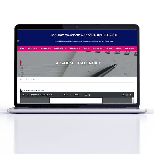 Santhom College — Institution Website screenshot 4