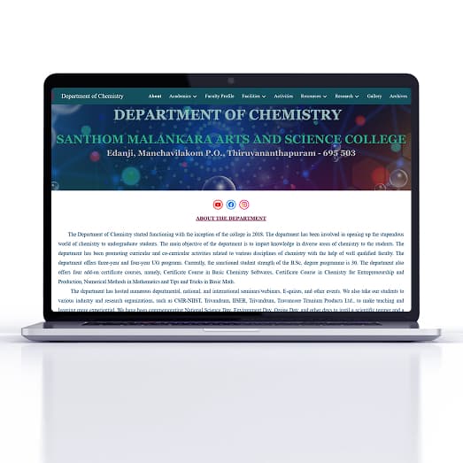 Santhom College — Institution Website screenshot 5